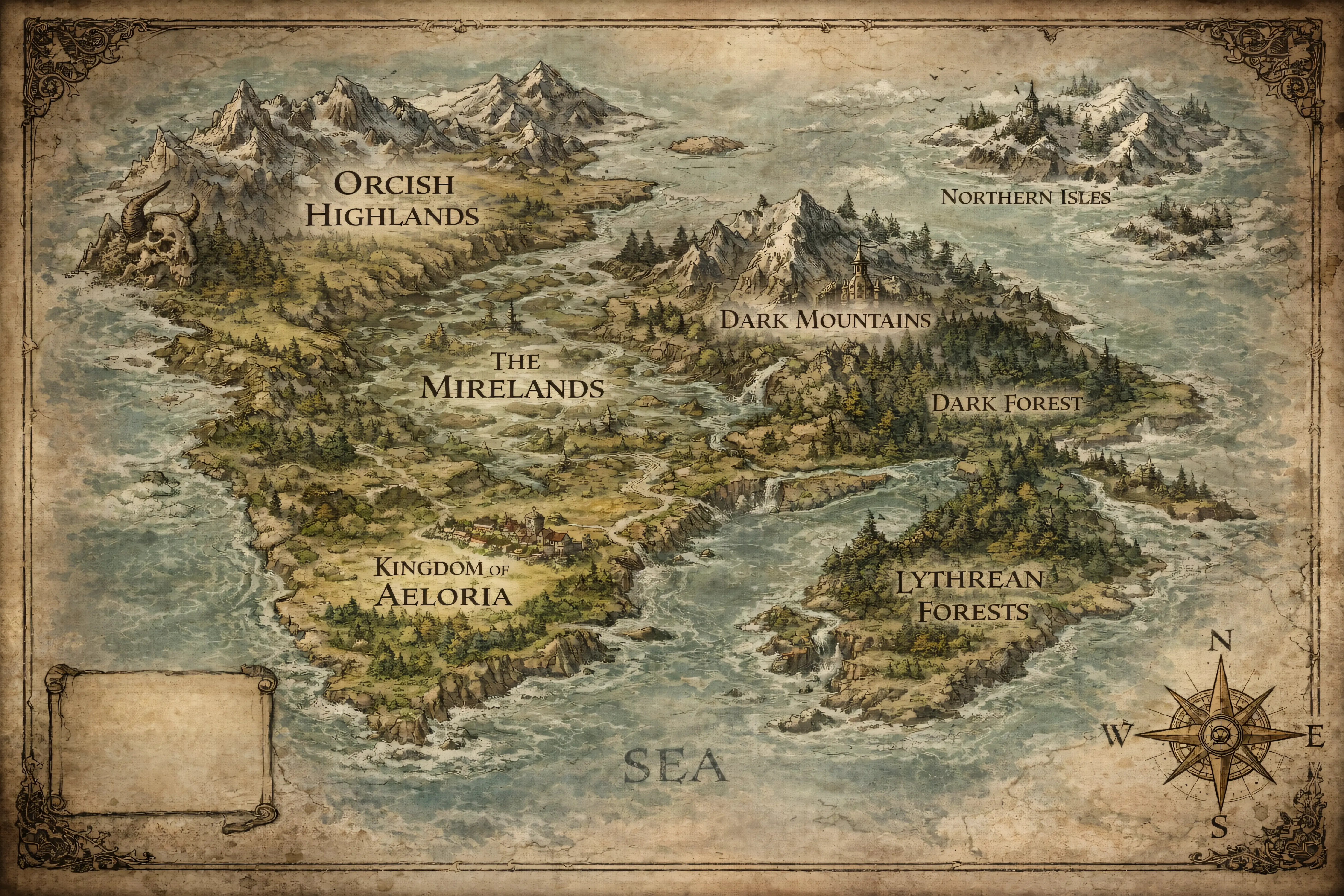 The Mirelands Map